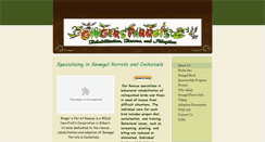 Desktop Screenshot of gingersparrots.org